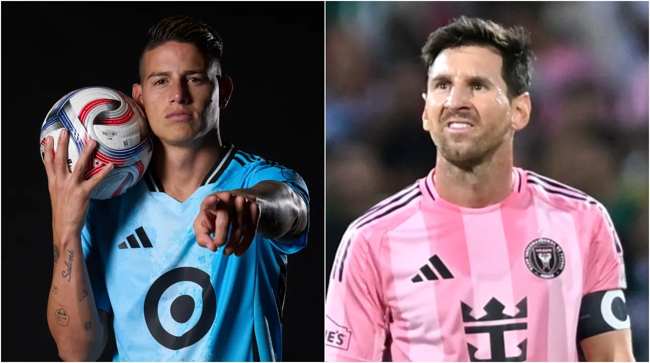 James va competir por el título de la MLS que ya ganó Messi. (Foto: X / @MLS y Getty Images)
