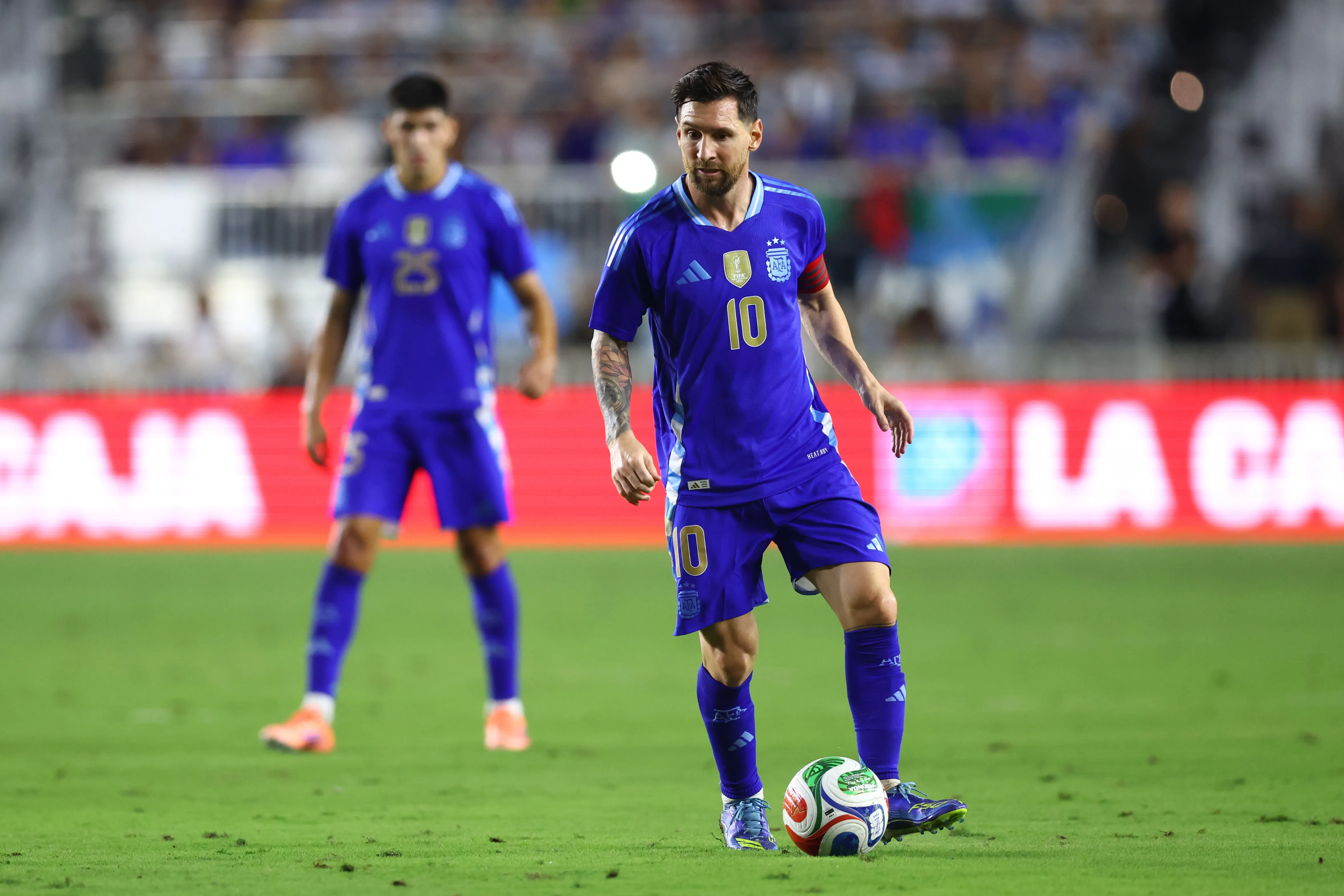 Messi en el amistoso contra Puerto Rico, disputado en 2025. (Getty Images)