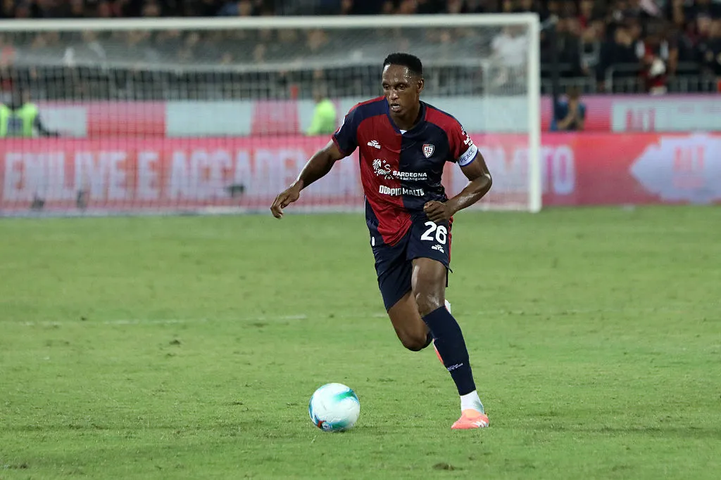 Yerry Mina – Cagliari. Foto: Getty.