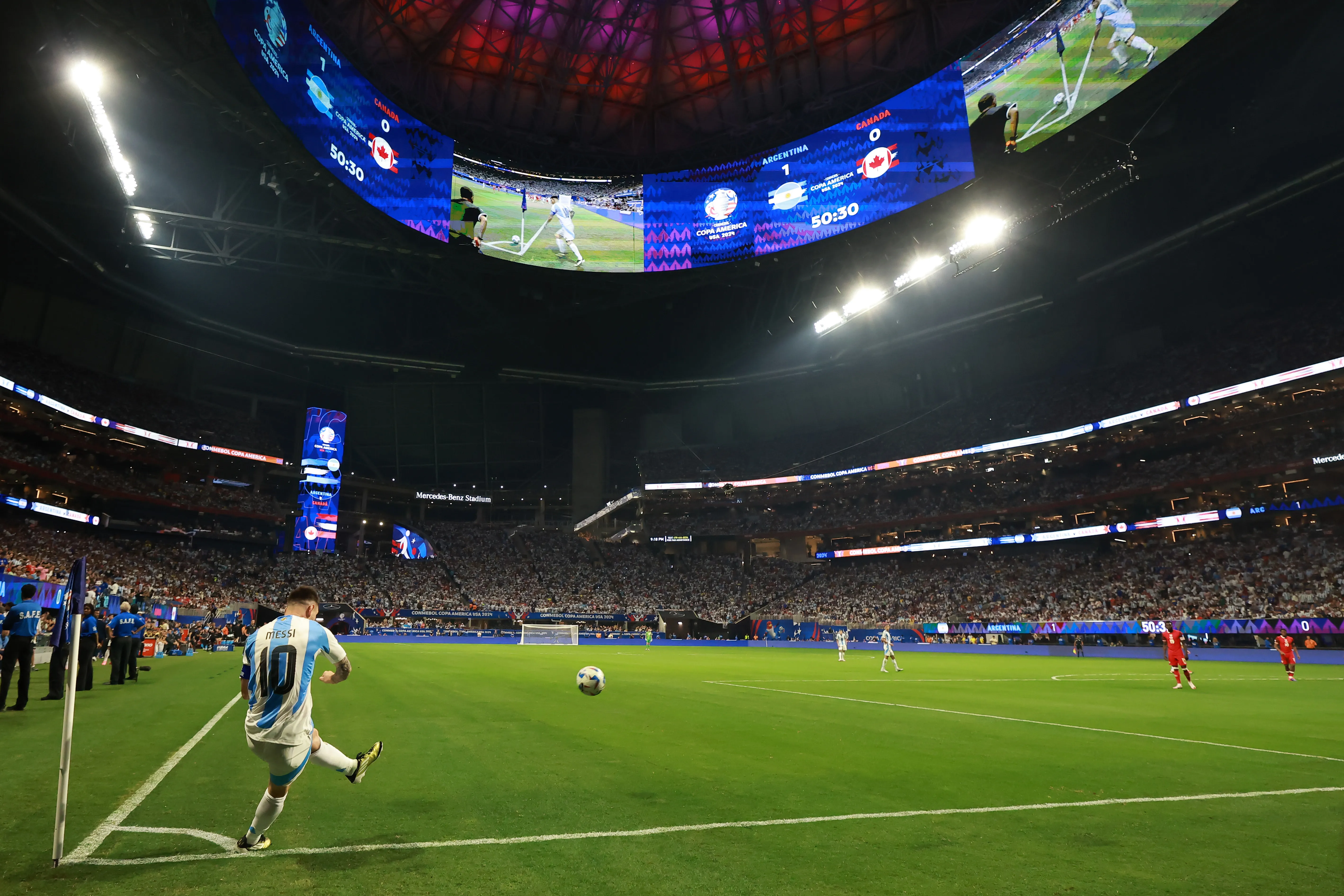 Mercedes-Benz Stadium, ubicado en Atlanta. (Getty Images)