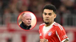 Arne Slot dirigió una temporada a Luis Díaz.