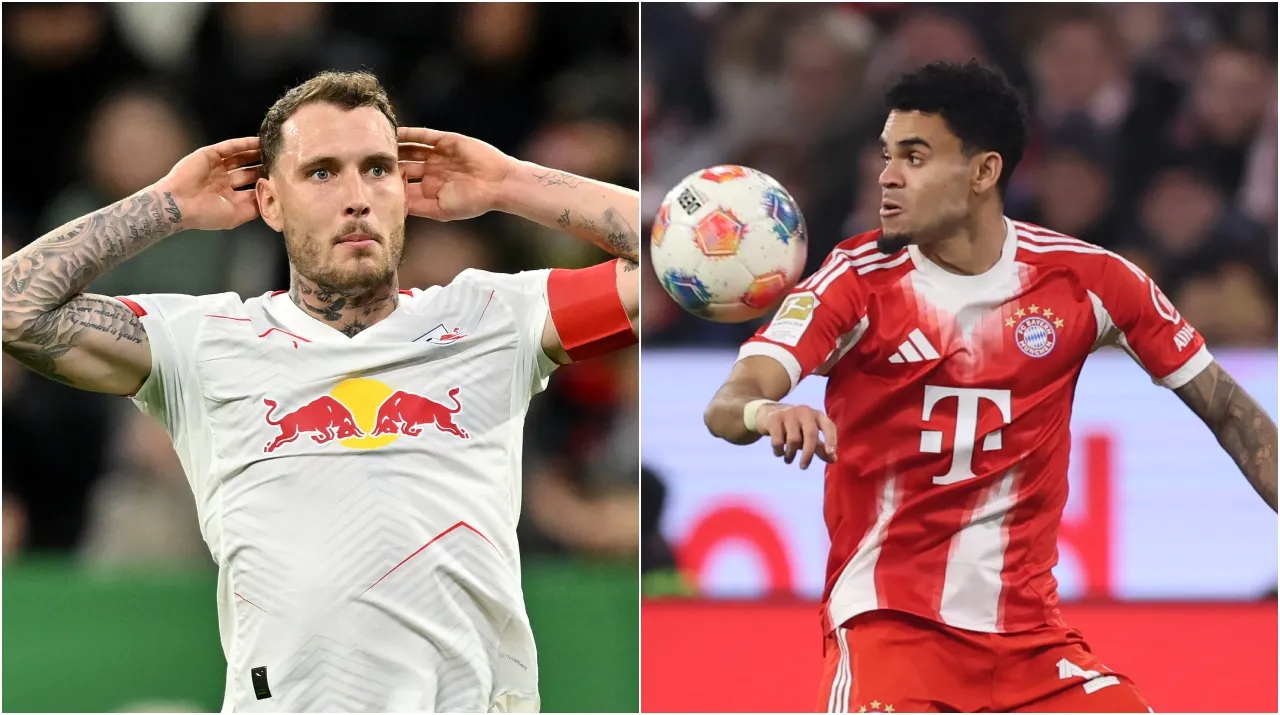 David Raum y Luis Díaz se enfrentaron en la Copa de Alemania. (Foto: Getty Images)