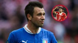 Cassano, a los pies de Luis Díaz.