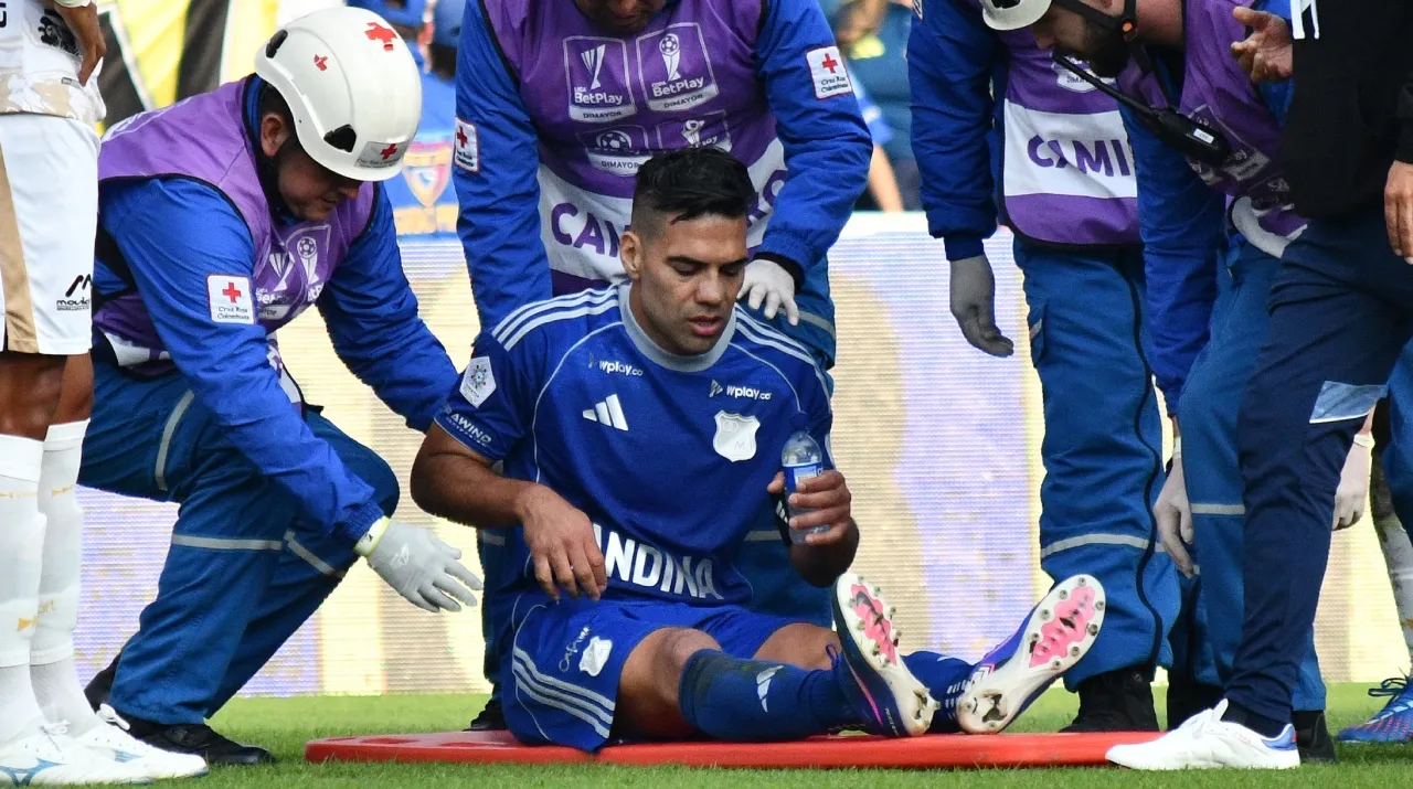 Falcao no pudo terminar el partido vs. Llaneros. (Foto: Vizzor Image)
