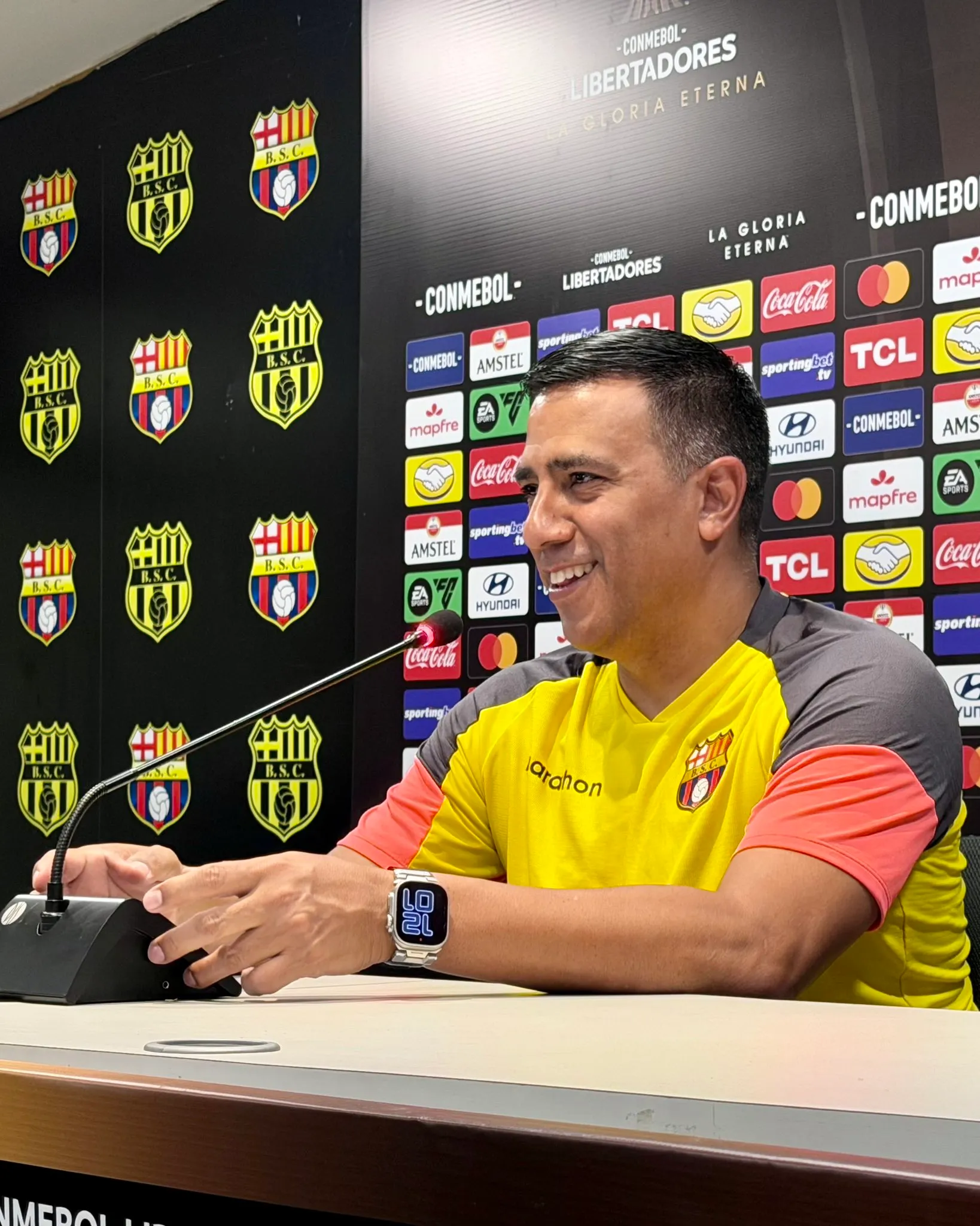 César Farías dirigirá su primer partido en Copa Libertadores con Barcelona SC. (Foto: @BarcelonaSC)