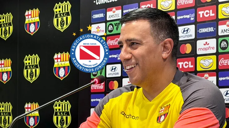 La "amenaza" de César Farías a Argentinos antes de jugar contra Barcelona SC
