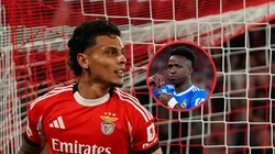 Richard Ríos y Vinicius Jr. se enfrentaron en la Champions.