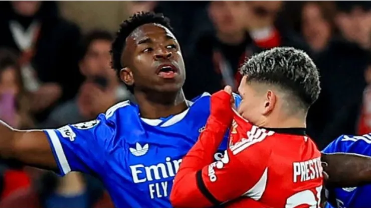 El momento en el que Gianluca Prestianni habría insultado a Vinicius Jr.