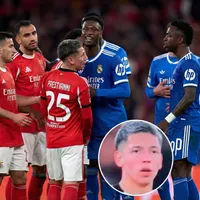 “Hermano”: el video del cruce de Gianluca Prestianni con Vinicius Jr. que contradice a Mbappé