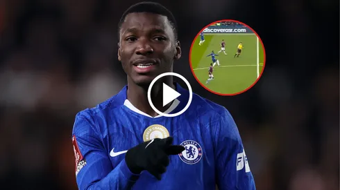 Moisés Caicedo se mandó tremendo pase para el gol de Chelsea