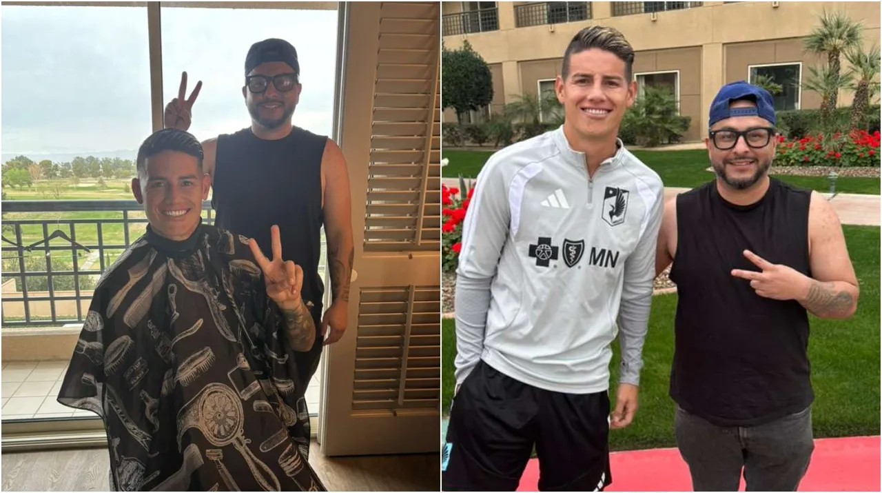 José Alberto Jaramillo pudo cortarle el pelo a James Rodríguez. (Foto: cortesía del entrevistado)