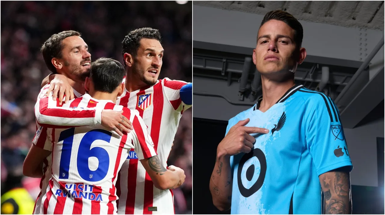 Un jugador de Atlético Madrid suena para llegar a la MLS tras el arribo de James. (Foto: Getty Images y X / @MLS)