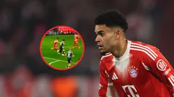 Luis Díaz tuvo un tiro al arco ante Eintracht Frankfurt.