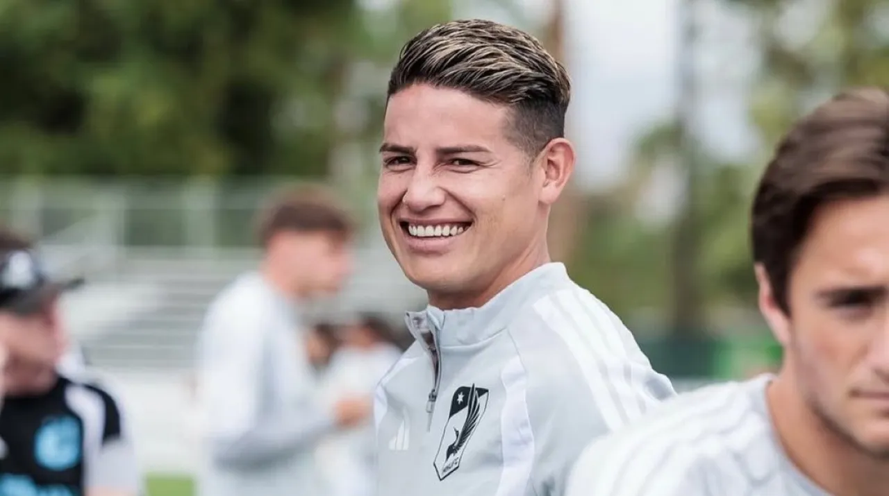 James Rodríguez tuvo su primer entrenamiento con Minnesota United FC. (Foto: X / @JulianCaperaB)