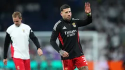 Así recibieron a Otamendi en el Bernabéu.