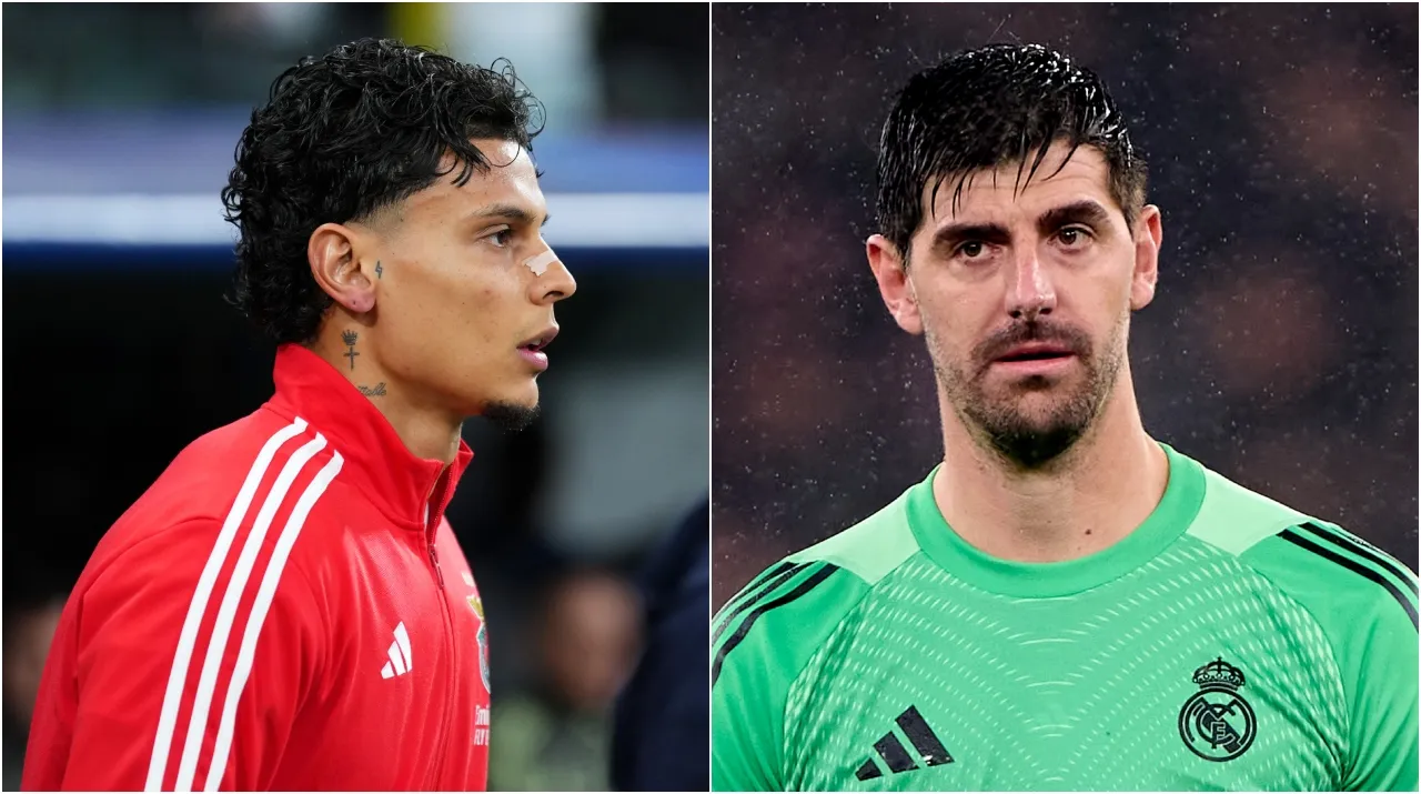 Richard Ríos enfrentó a Thibaut Courtois en la Champions. (Foto: Getty Images)