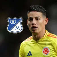 El momento inédito en el que James gritó un gol de Millonarios