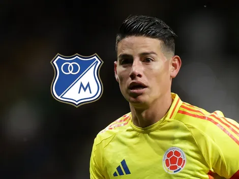 El momento inédito en el que James gritó un gol de Millonarios