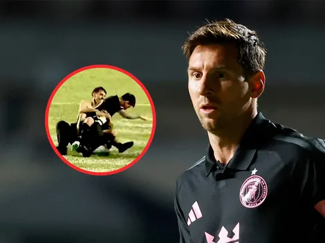 Video: Un miembro de seguridad casi lesiona a Messi en Puerto Rico