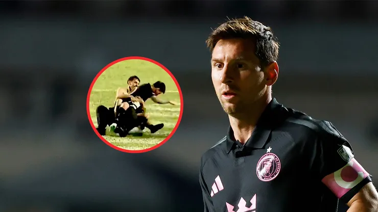 Messi estuvo a punto de lesionarse en Puerto Rico.