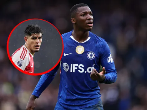 VIDEO | ¡Tranquilos! El tremendo empujón de Moisés Caicedo a Piero Hincapié