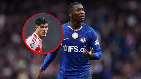 VIDEO | ¡Tranquilos! El tremendo empujón de Moisés Caicedo a Piero Hincapié