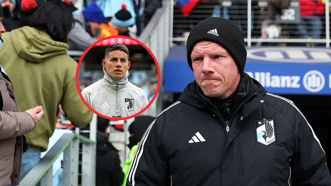 James Rodríguez no jugó un minuto en su primera convocatoria en Minnesota