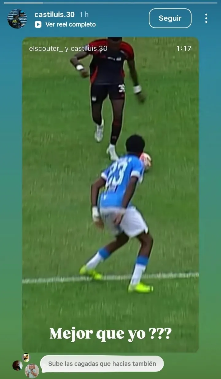 El mensaje de Luis Castillo que sorprende en Emelec. (Foto: Captura de pantalla)