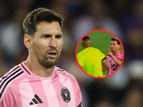 Esto le dijo Messi al árbitro de Inter Miami vs. Orlando cuando perdían
