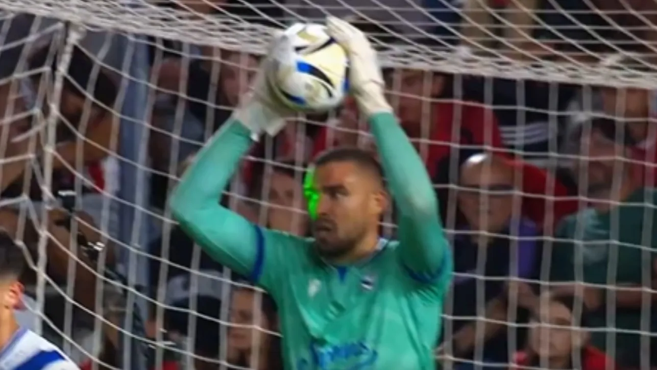 Álvaro Montero en Estudiantes vs. Vélez Sarsfield. (Foto: X / @SC_ESPN)