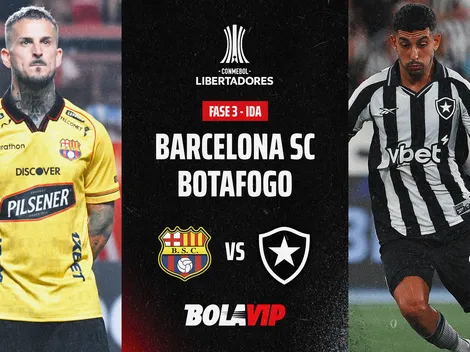 EN VIVO Y GRATIS: Barcelona SC vs Botafogo por la Fase 3 de la Copa Libertadores
