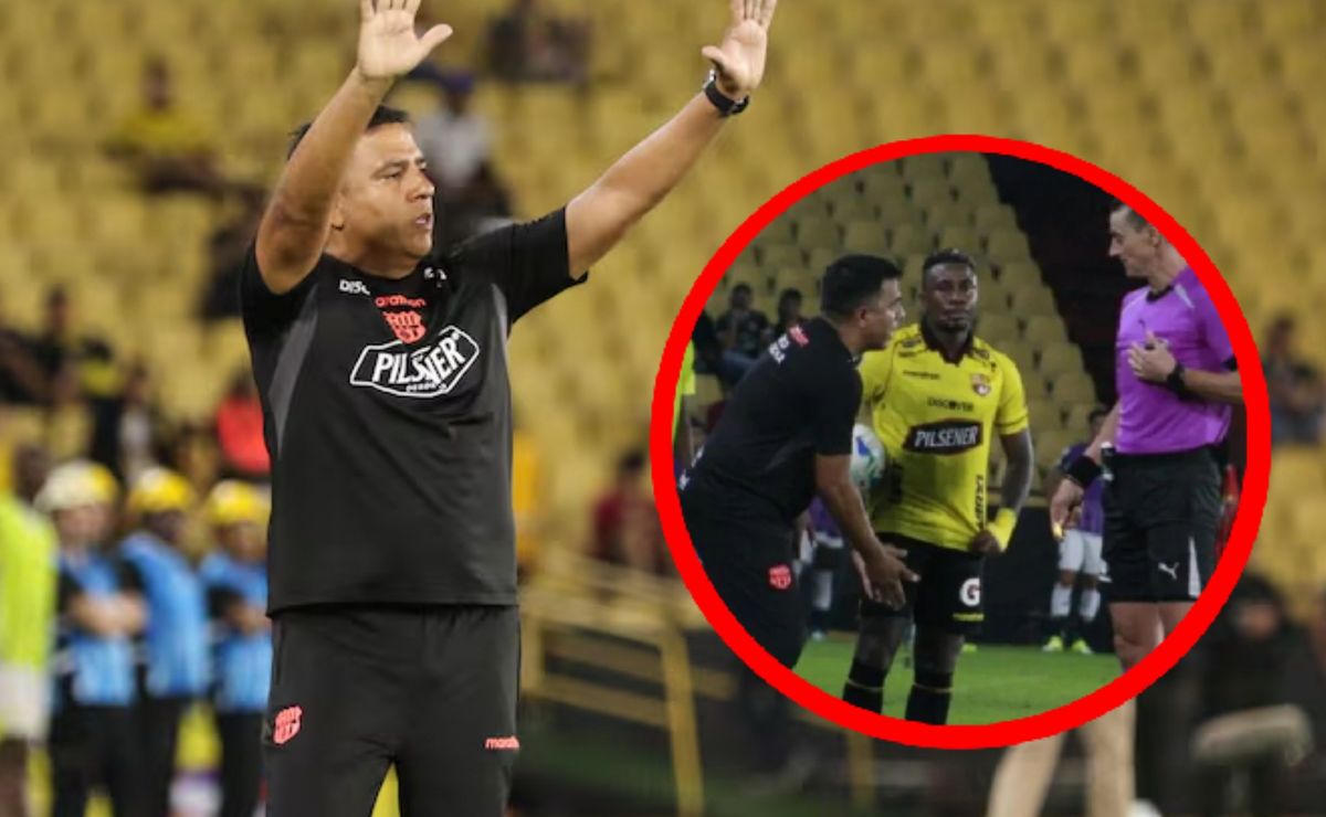 ¡Última hora! La durísima sanción que le podría caer a César Farías tras su expulsión en el Barcelona vs. Botafogo