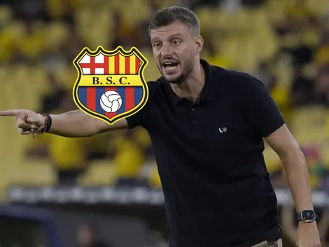 Martín Anselmi "subestima" a Barcelona SC con estas palabras, tras el empate en Copa Libertadores