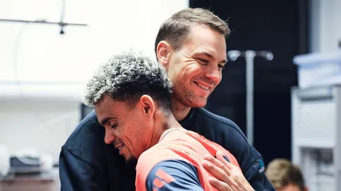 Luis Díaz y Manuel Neuer han ganado un título juntos en Bayern.