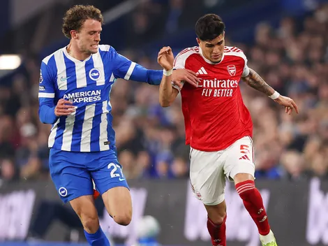 VIDEO | Piero Hincapié salva al Arsenal y le dice al DT de Brighton que se calle