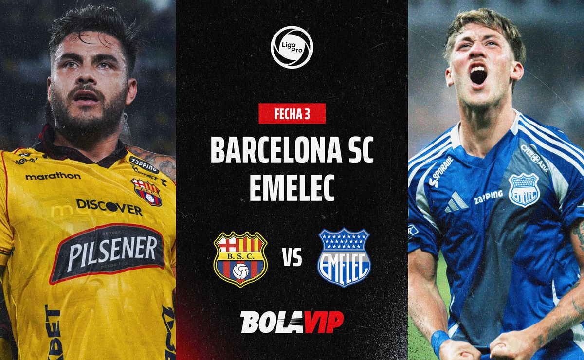 EN VIVO Y GRATIS: Barcelona SC vs Emelec por la fecha 3 de la LigaPro en el Clásico del Astillero vía Zapping Sports