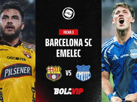 EN VIVO Y GRATIS: Barcelona SC vs Emelec por la fecha 3 de la LigaPro en el Clásico del Astillero vía Zapping Sports