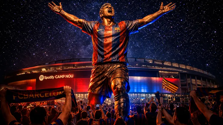 Messi contará con estatua en el Camp Nou.