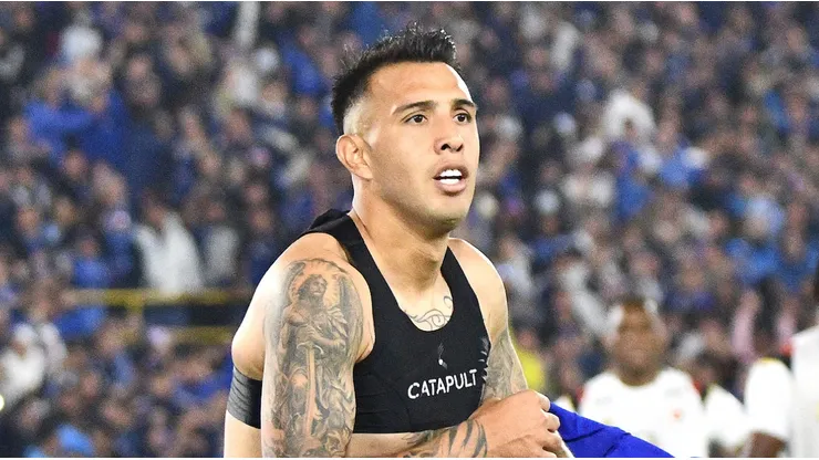 Rodrigo Contreras marcó en la victoria de Millonarios ante Cúcuta Deportivo.