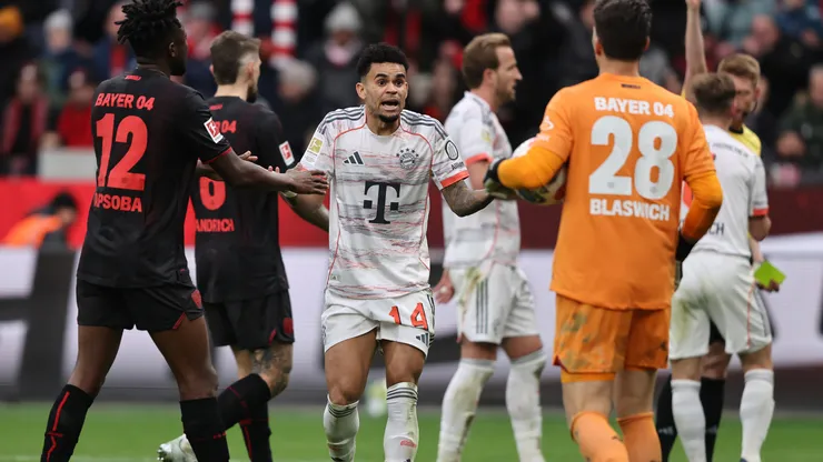 Luis Díaz se fue expulsado con Bayern Múnich