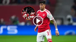 Brillante asistencia de Hincapié para salvar a Arsenal