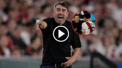 Todo lo que Coudet le acabó diciendo a Kendry Páez durante el partido de River.