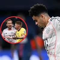 El mensaje de Kane que defendió a Díaz tras la expulsión ante el Leverkusen