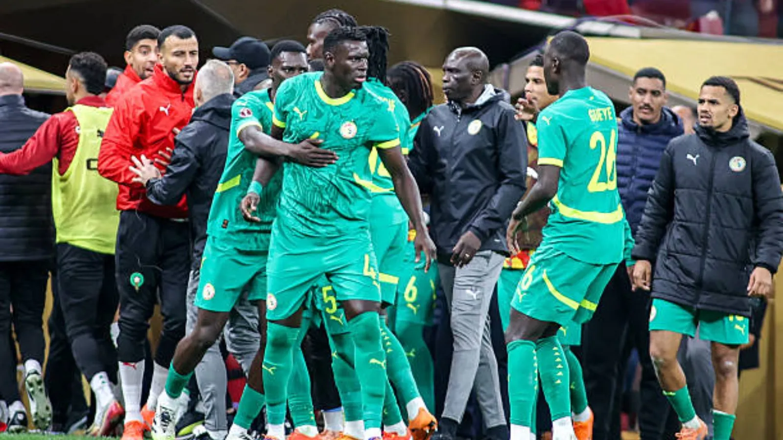 El retiro de Senegal del césped, la clave de las medidas de la Confederación Africana: GETTY