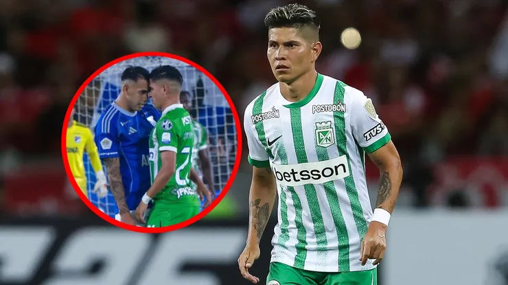La reacción en Atlético Nacional tras la expulsión de Jorman Campuzano Foto: Getty