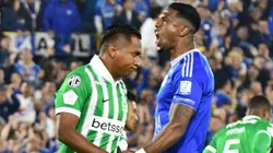 Alfredo Morelos y Sergio Mosquera en Millonarios vs. Nacional.