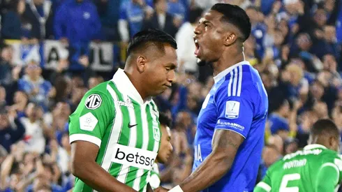 Alfredo Morelos y Sergio Mosquera en Millonarios vs. Nacional.