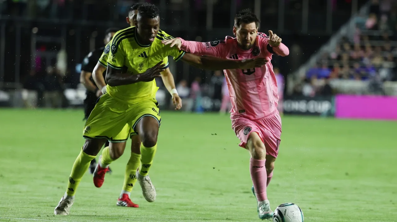 Leo Messi en Inter Miami vs. Nashville SC. (Foto: Getty Images)