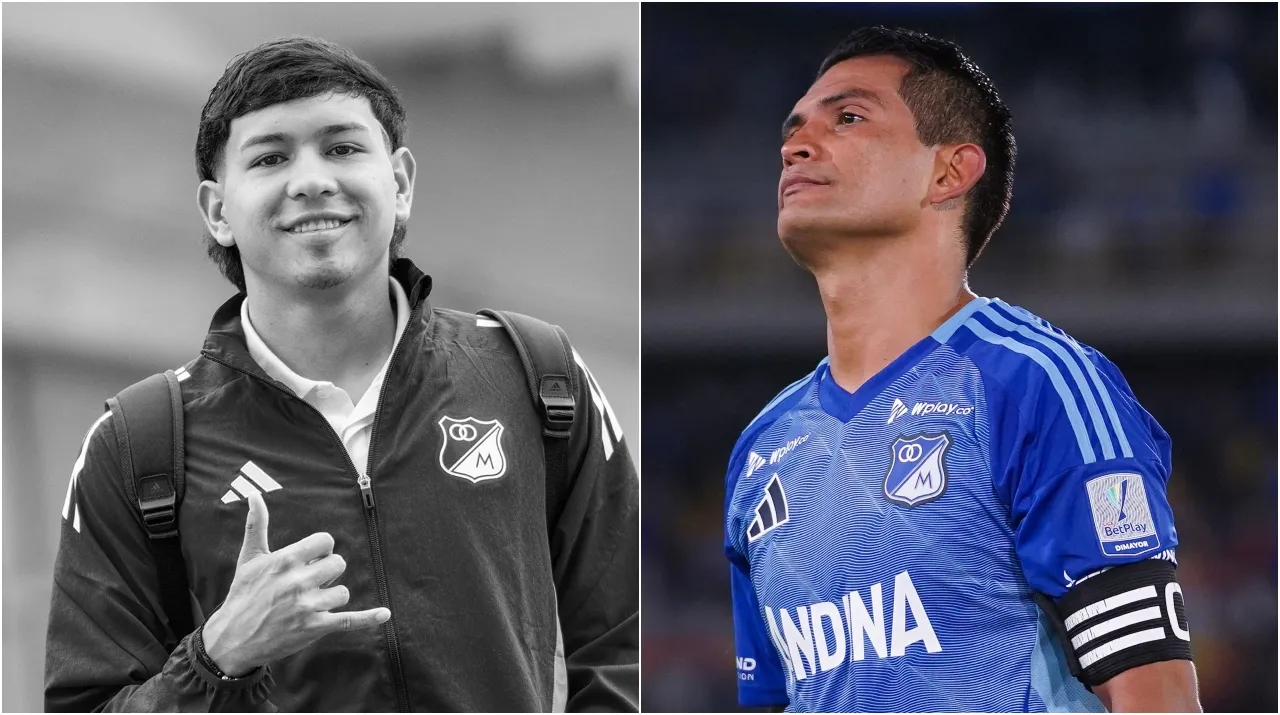 Castrillón y Mackalister Silva compartieron equipo en Millonarios. (Foto: X / @MillosFCoficial y Vizzor Image)
