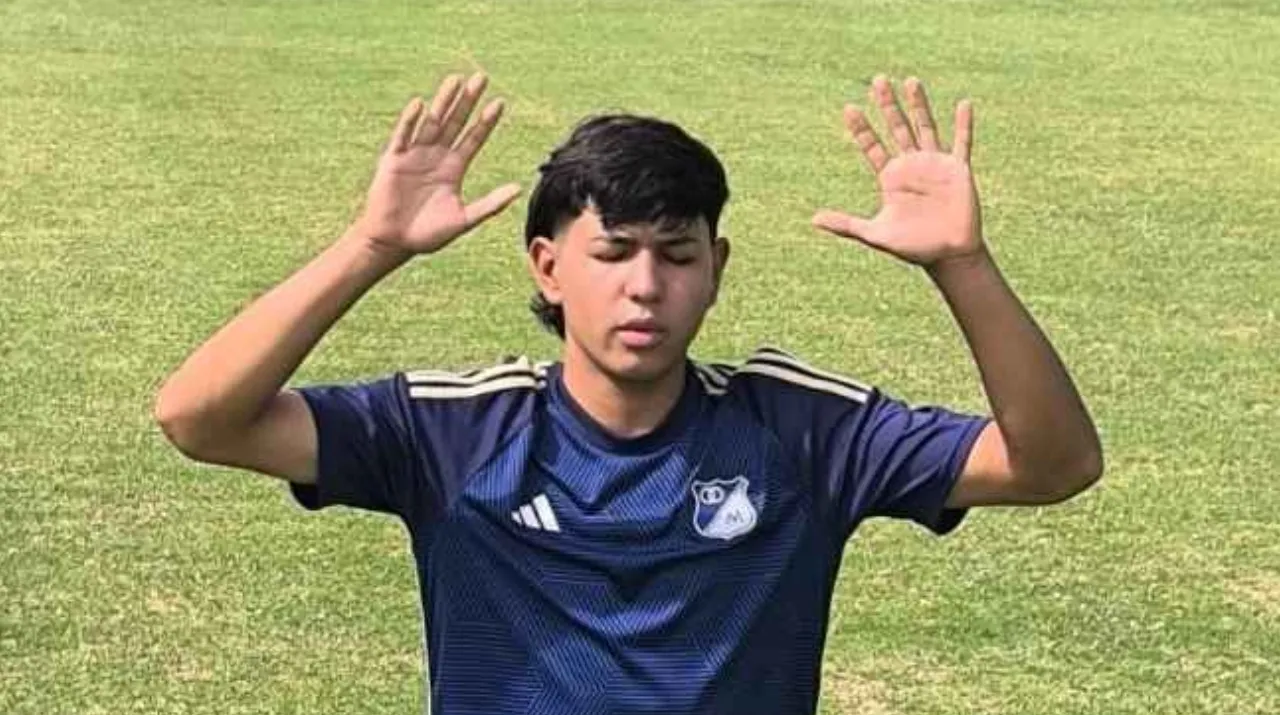 Santiago Castrillón jugaba con el equipo Sub-20 de Millonarios. (Foto: X / @MundoMillos)